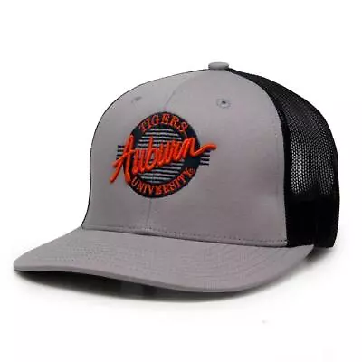 Auburn University Tigers Trucker Hat Grey And Black Mesh Trucker Cap • $31.95