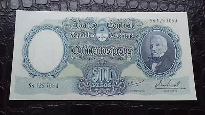 Banknote Argentina  500 Pesos Moneda Nacional 1968. • $30