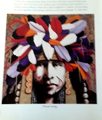 J.D.Challenger Art Print- DREAM SONG -Native American Western 9x10.-- SALE 7.99 • $7.99