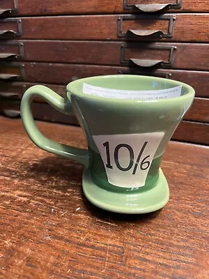 Disney Store Alice In Wonderland Mad Hatter Green Hat Shaped 10/6 Mug New W Tags • $22.95