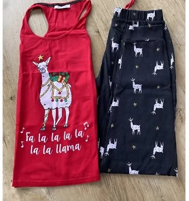 £12 • Buy NEW LOOK GIRLS Christmas Llama Pyjamas Small/age 10-11