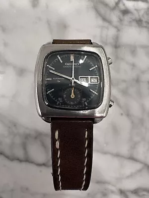 Vintage Seiko Monaco Ref 7016-5001 Automatic Japanese Chronograph Watch • $475