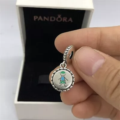 Pandora Son Exclusive Dangle Charm Boy Stick Figure /Love Son Gift Pendant • $45