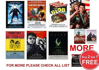 £4.99 • Buy Classic Film, Movie Poster Prints In Sizes  A0-A1-A2-A3-A4-A5-A6-MAXI - CLS 1 