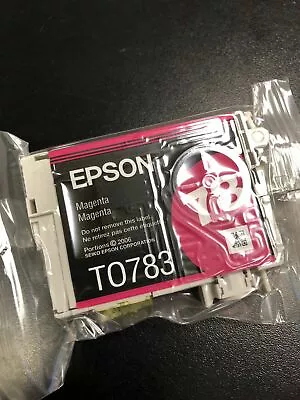 Epson T0783 (78) Ink Cartridge Magenta Genuine Factory Vacuum Sealed • $8.75