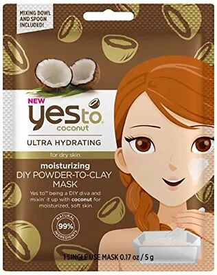 Yes To Coconuts Moisturizing DIY Powder-to-Clay Single-Use Mask 0.25 Oz (Pac... • $9.99