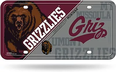 University Of Montana Grizzlies Metal Auto Tag License Plate Split Design... • $11.79