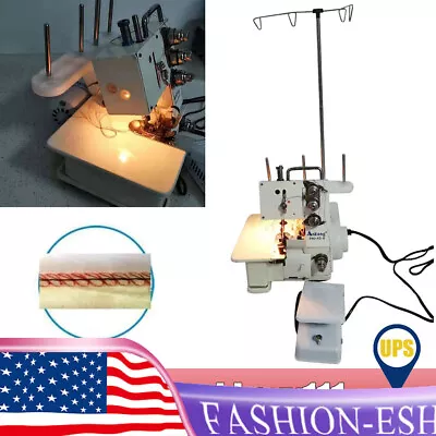 Professional 4 Thread Serger Overlock Sewing Machine 4-Line W/ Foot Controller • $157.92