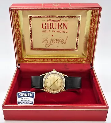 GRUEN Precision60's Automatic  25 Jewel  STUNNING!  IN BOX MEN'S WATCH R23-03 • $244.99