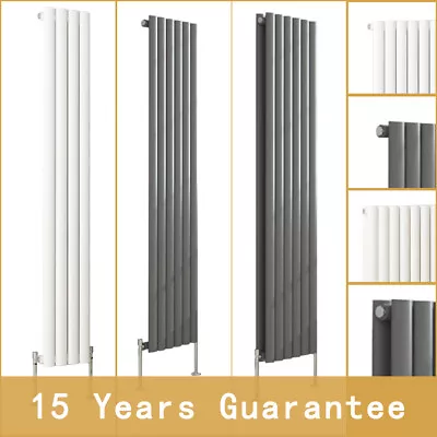 Designer Radiator Vertical Oval Column Upright Heating Panel Rads Single Double • £73.97