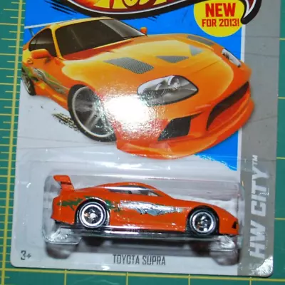 2013 Hot Wheels HW City The Fast And The Furious 1994 Toyota Supra Orange 5/250 • $24.99