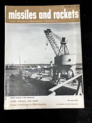 $24.99 • Buy Missiles And Rockets, The Missile/space Weekly Magazine, September 19, 1960