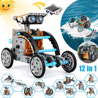 Solar Robot 12 In 1 Kit Educational Building Science Experiment Gifts For Kids • $29.99