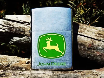 Zippo Lighter - John Deere Logo - Leaping Deer - Tractors - Rare - Model: 20681 • $154.11