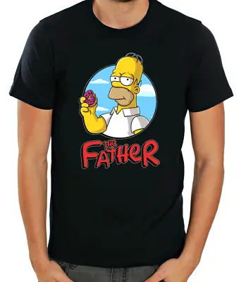 Homer Simpson The Father  Short Sleeve  T- Shirt Men G803 • £9.48