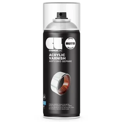 Cosmoslac Acrylic Spray Varnish - Protective Quick Drying Coating - 400ml Can • £11.99