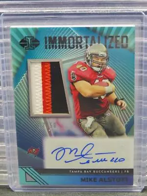 2023 Illusions Mike Alstott Immortalized Black Jersey Patch Autograph Auto 17/50 • $0.99