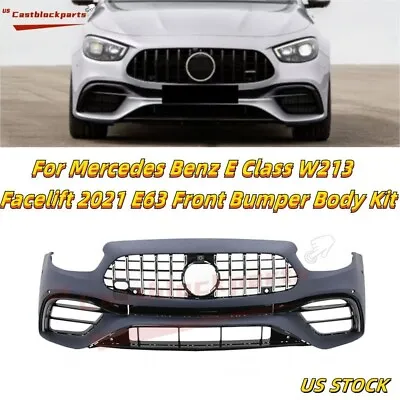 For Mercedes Benz E Class W213 Facelift 2021 E63 Front Bumper Body Kit • $734.60