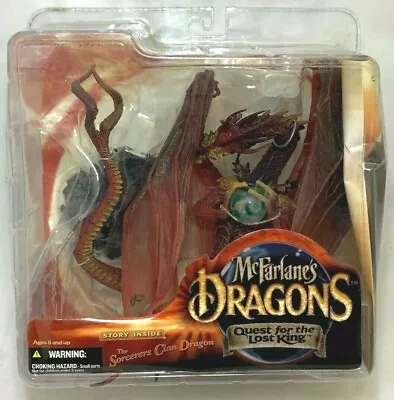 MISP McFarlane Quest For Lost King SORCERERS CLAN DRAGON 2004 Red Toy Series 1 • $39.55