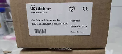 1PCS NEW KUBIER  Absolute Multiturn Encoder 8.5863.1200.G323.S087.K012 • $1235