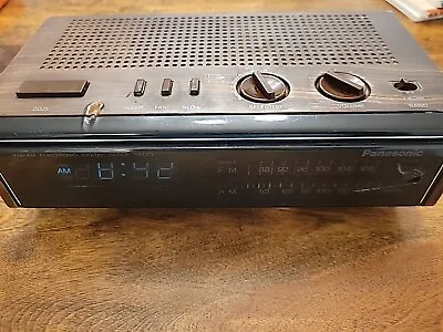 Vintage Panasonic RC-6115 FM/AM Radio Alarm Clock VFD Tested Working Distressed • $19.99