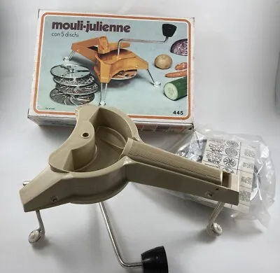 Vintage Slicer / Shredder / Grater ~ Mouli-Julienne 445 ~ French 5 Disc Slicer • $34