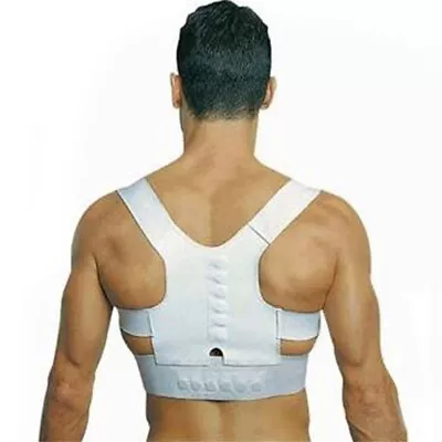 Posture Corrector Support Magnetic Therapy Back Shoulder Brace Belt Men Women • $7.03