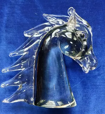 £30 • Buy Murano Style Glass Horse Head, Probably Murano