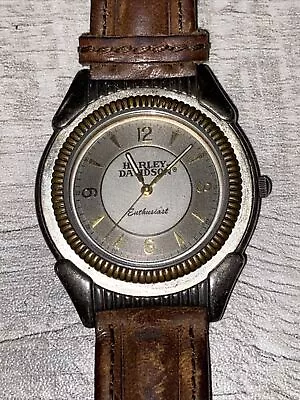 Vintage Harley Davidson Enthusiast Japan Wristwatch Needs Battery 9964095v • $74.99