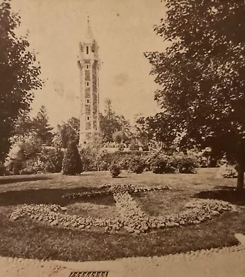 StereoView Photo Card Bell Tower Forest Hills Massachusetts America Illustrated • $20