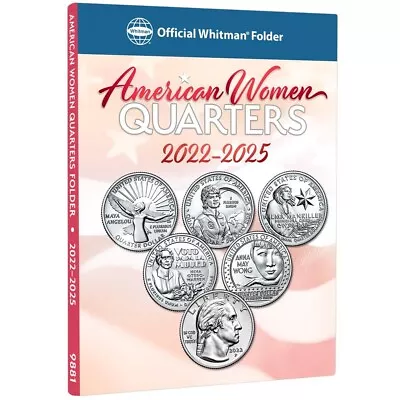 New Whitman Folder For American Women Quarters Coin Mini Album 2022-2025 4988 • $10.44