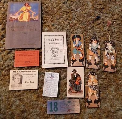 Lot 1920s 30s Vintage Dance Ball Party Dance Cards & Much More Paper Lot • $11.49