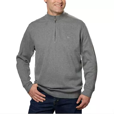 GREG NORMAN Men's Micro Fleece Lined Quarter Zip Pullover - GRAY XL • $19.37