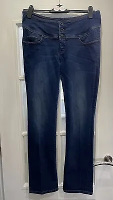 SALSA SCULPTURE BNWOT Woman’s Indigo Jeans SIZE 36 W 32 Leg UK Size 18 Rare • £39.99