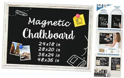 4 THOUGHT Magnetic Chalkboard 18  X 24  Chalk Board For Wall Vintage 24  X 18  • $41.24