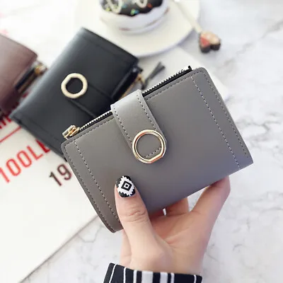 RFID Blocking Women Wallet Small Leather Credit Card Holder Mini Bifold Purse US • $6.99