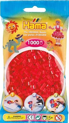 Bulk Buy: Hama Red Color 207-05 Iron On Midi Beads (5 Pack) • $19.99