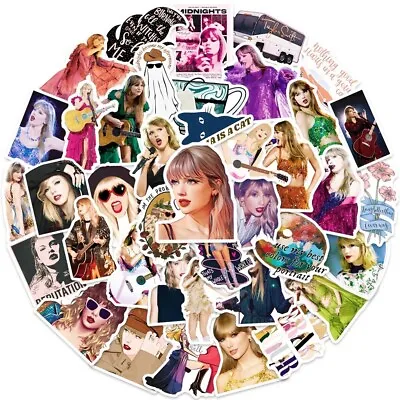 50 PCS Taylor Swift Stickers Music Concert Decals Laptop Binder Free Shipping! • $9.99