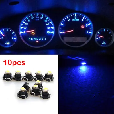 10x Pure Blue T5/ T4.7 Neo Wedge LED Instrument Cluster Panel Dash Light Bulbs • $7.99