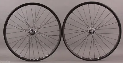 H PLUS SON ARCHETYPE Wheelset Black DURA ACE 7600 Hubs Fixed Gear Bike Wheels • $649