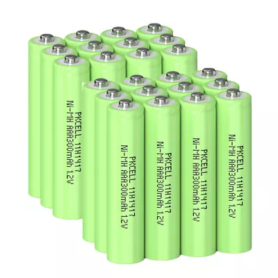 30 Rechargeable AAA Battery For Solar Garden Light Ni-MH 1.2V Battery Button Top • $31.99