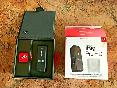 IK Multimedia IRig Pre HD High Definition Microphone Interface For IOS/MAC/PC • $75