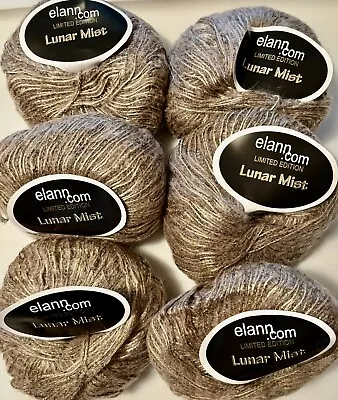 Elann Lunar Mist Limited Edition Yarn. Lot Of 6. Italy. 141 Yds Each • $30