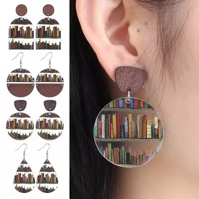 Women Girls Book Lover Earrings Book Earrings For Book Lovers Bookshelf Earring • $7.26