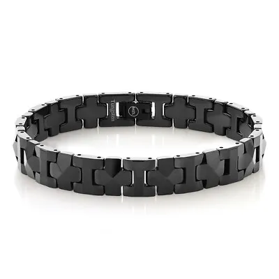 NEW Black IP Plated Tungsten Carbide  Pyramid  Bracelet • $53.50