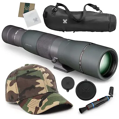 $1199 • Buy Vortex Optics Razor HD 22-48x65 Straight Spotting Scope W/ CF Hat And Pen Bundle