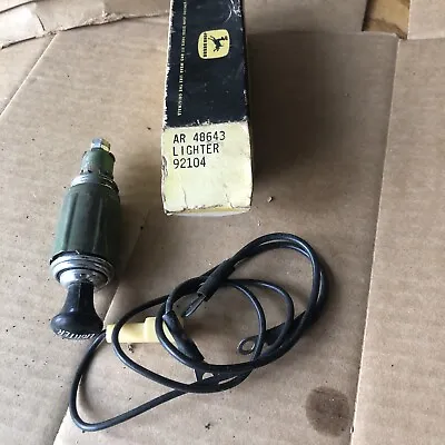 JOHN DEERE CIGARETTE LIGHTER AR34556R AR48643 WITH BOX 92104 (parts Only) • $68.51