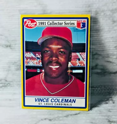 1991 Post Cereal #5 Vince Coleman St. Louis Cardinals • $1.49