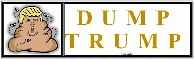 Anti Trump: DUMP TRUMP Political Bumper Sticker • $5