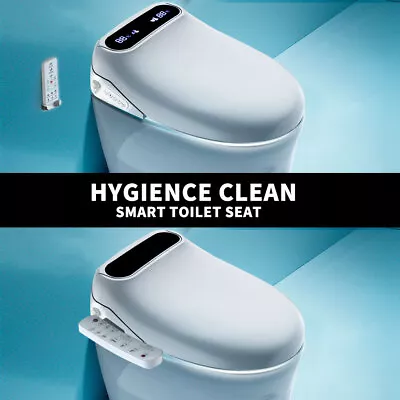 Electric Bidet Toilet Seat Cover LED Night Light Remote Control Antibacterial • $379.99